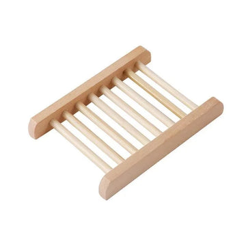 support savon bois naturel minimaliste auto drainant salle bain blanc texture lisse fonctionnel