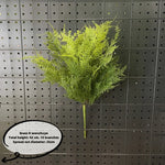 plantes artificielles soie vertes feuilles fines naturelles extérieur accrochées fêtes mariages