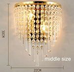 applique murale classique cristal doré transparent élégante maison vintage deco lumière