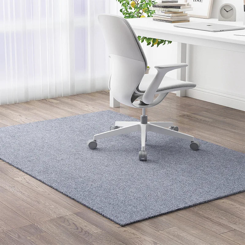 tapis sol intérieur moderne antidérapant tissé polyester gris bleu marron maison