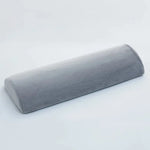 coussin lombaire mousse mémoire forme col bleu rose gris velours contemporain