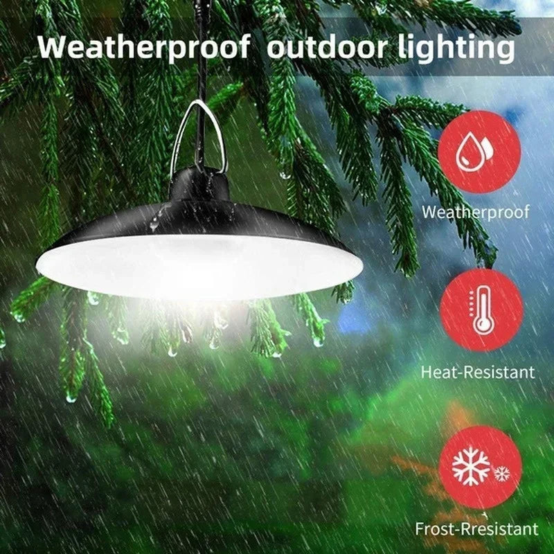 lampe solaire moderne noire télécommande panneau solaire intégré autonome deux lumières abs lithium