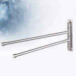 porte serviettes pliables acier inoxydable moderne vis fixations murales salle bain cuisine.storage hanger rack