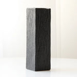 vases céramique moderne rayures horizontales opaques gris vert noirs