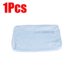 coussin mousse mémoire forme perforé bleu blanc moderne lit santé couverture protection nocturne