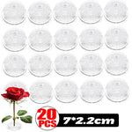 support fleurs transparent moderne adhésif plateforme arrangement floraux fixe vase petits points
