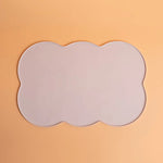 tapis animaux compagnie imperméable deux gamelles intégrées moderne ludique rose jaune gris