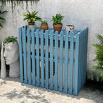 clôture murale bois naturel moderne balcon extérieur support pots fleurs anti corrosion unique