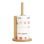 support serviettes bambou naturel minimaliste moderne sans rayures polyvalent facile durable