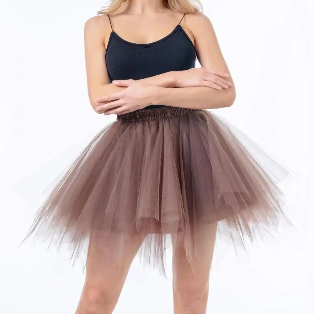 jupette tutu tulle femme classique élastique opaque mini blanc rose violet