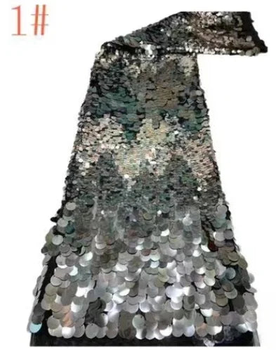 ruban sequins bleu vert argent rose marron motif montagne élégant festif tissu dentelle paillettes
