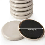 protecteurs meubles adhésifs rond beige noir antirayures tapis sol moderne