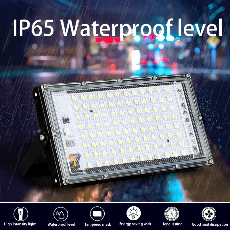 projecteurs led 100w 50w 220v noir modernes ip65 exterieur pieces