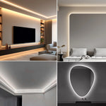 ruban led flexible blanc moderne adhésif 608 led 24v 2700k 6500k