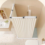 store vertical moderne rayures verticales beige clair imperméable séchage rapide ourlet standard robuste