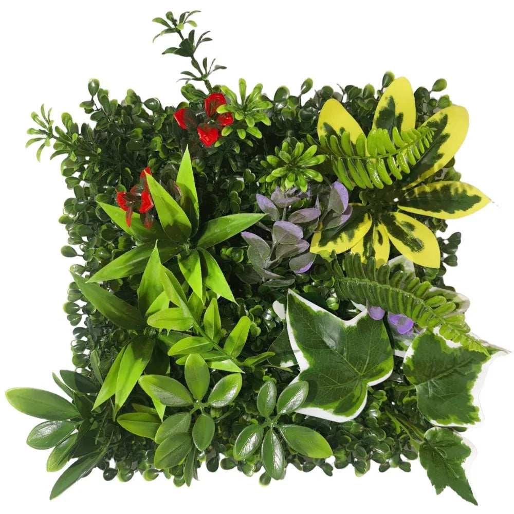 plantes artificielles murales feuilles vertes feuilles rouges clips naturel extérieur branche exposition