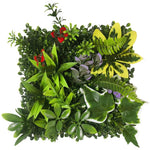 plantes artificielles murales feuilles vertes feuilles rouges clips naturel extérieur branche exposition