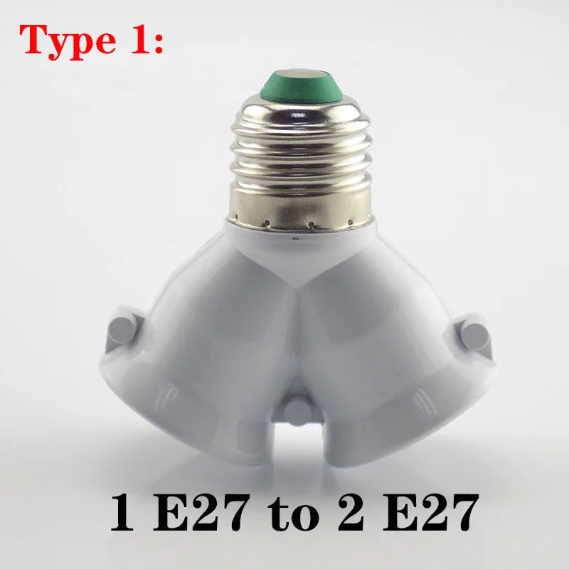 adaptateur E27 douilles led base lumiere support ajustable moderne blanc opaque
