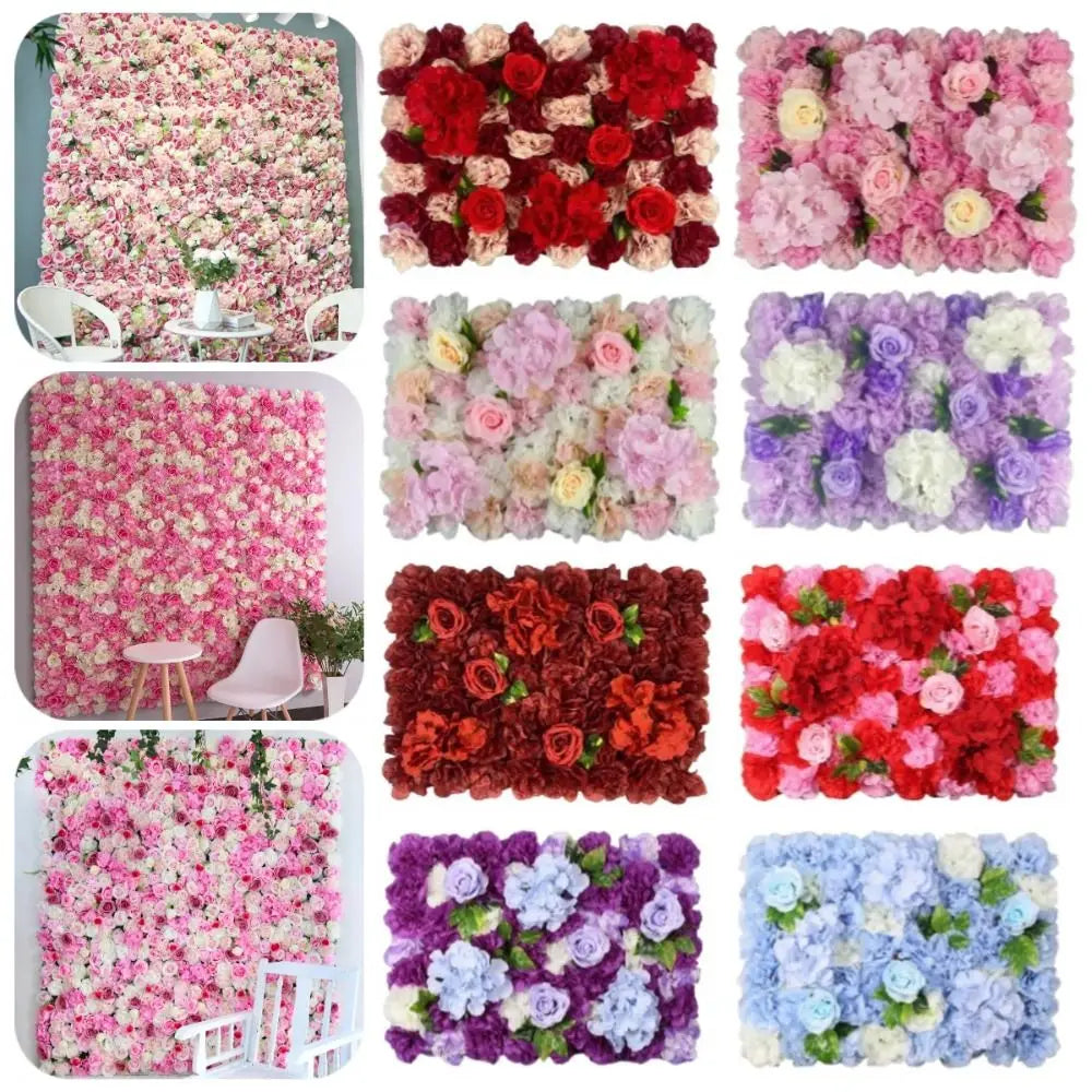 panneaux decoratifs florals rose blanc rouge jaune violet bleu modernes intérieur mariage anniversaire diplomes