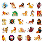 stickers disney roi lion multicolores personnages simba adhésifs scrapbooking skateboard téléphone