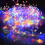 guirlande lumineuse solaire multicolore 100 led 3m moderne jardin fêtes mariage noël