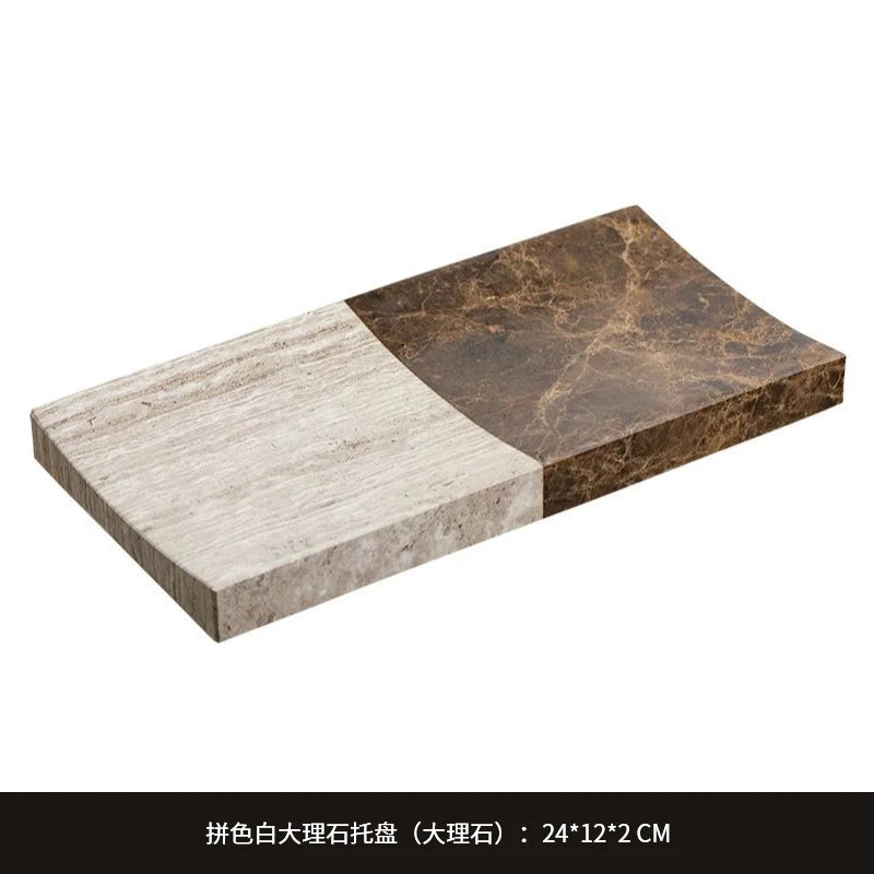 ensemble salle bain marbre moderne bouteille savon porte savon plateau vert marron noir blanc