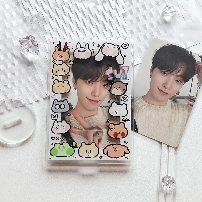 cadre photo transparent moderne clips motifs animaux don't touch police rouge blanc bleu rose