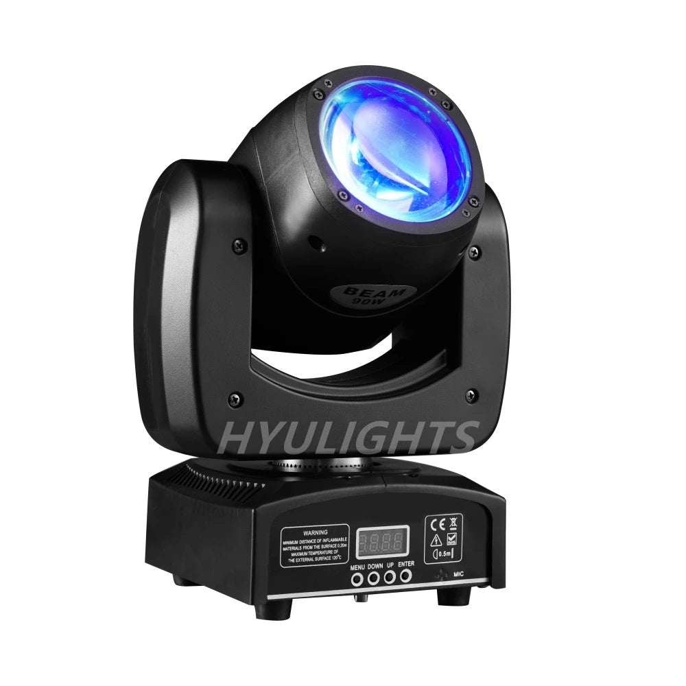 projecteur led faisceau mobile rgbw dmx scène dj professionnel noir blanc puissance 100w