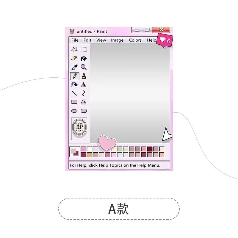 miroir decoratif retro cadre paint icone graphique opalescent stickers chambre coucher