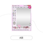 miroir decoratif retro cadre paint icone graphique opalescent stickers chambre coucher