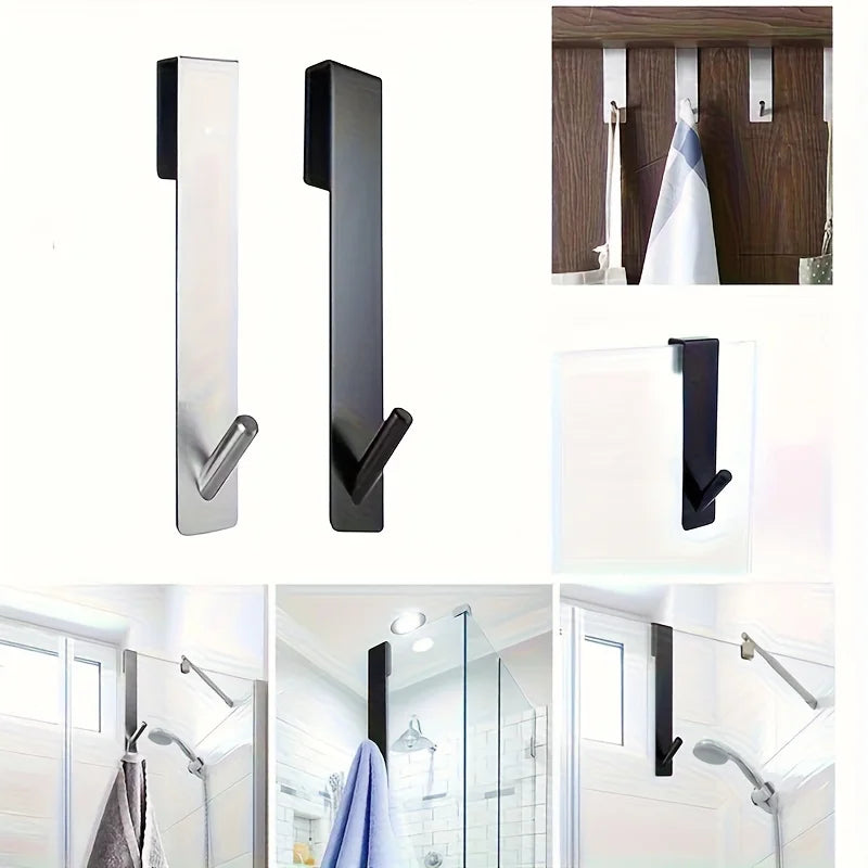 porte serviettes mural or noir argent moderne adhésif lisse opaque 2pcs 4pcs