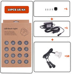 lampe led encastrable ip67 étanche blanc moderne jardin terrasse vis fixation câbles adaptateurs