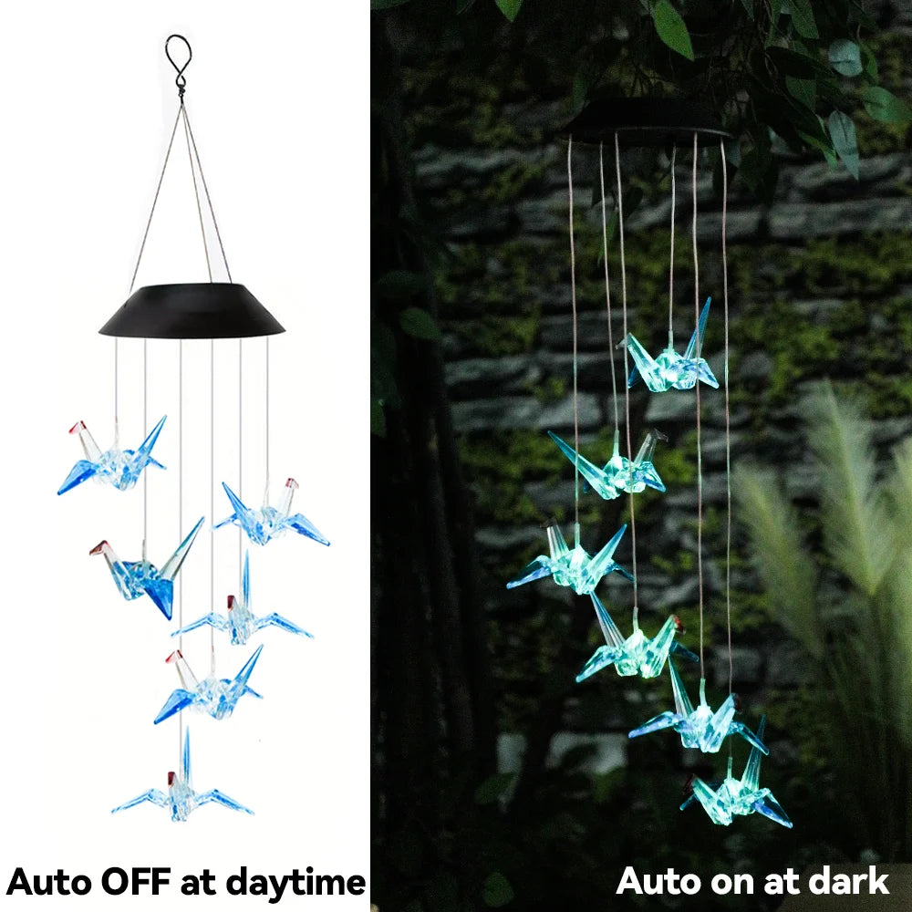 Mobiles solaires oiseaux chauves souris licornes chiens étoiles lunes cerfs bleu vert rouge jaune