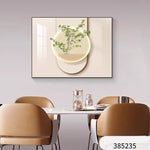 tableau mural moderne minimaliste beige blanc doré motifs géométriques simple texture bois respectueux environnement