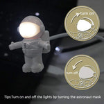 lampe led astronaute nuit lecture eye protection blanc moderne tringle flexible commandante helmétique