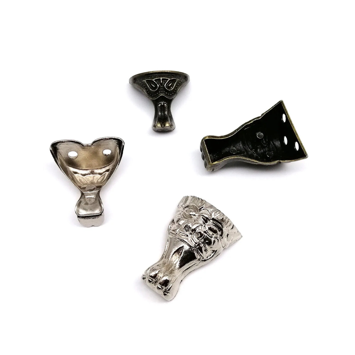 pieds meuble vis or argent bronze classiques vintage ornements métalliques