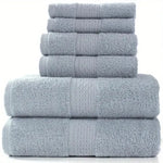 serviettes bain polyester absorbantes serviettes toilette moderne gris vert bleu doré texture éponge bordure