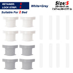supports drap blancs modernes clips anti dérapants 500 pièces lit familial sécurité maison