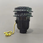 socle lampe moderne bakélite noir interrupteur chaîne cloche dorée ul certification đèn