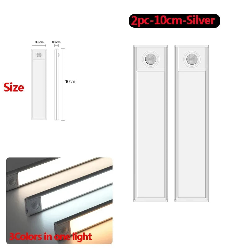 veilleuse led motion sensor sous meuble 20cm 30cm 40cm 50cm blanc moderne minimaliste