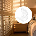 rideau support transparent moderne pièces fixations fenêtres chambre