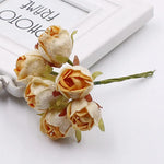 bouquet fleurs artificielles roses velours mariage scrapbooking décoration vintage romantique rouge blanc violet