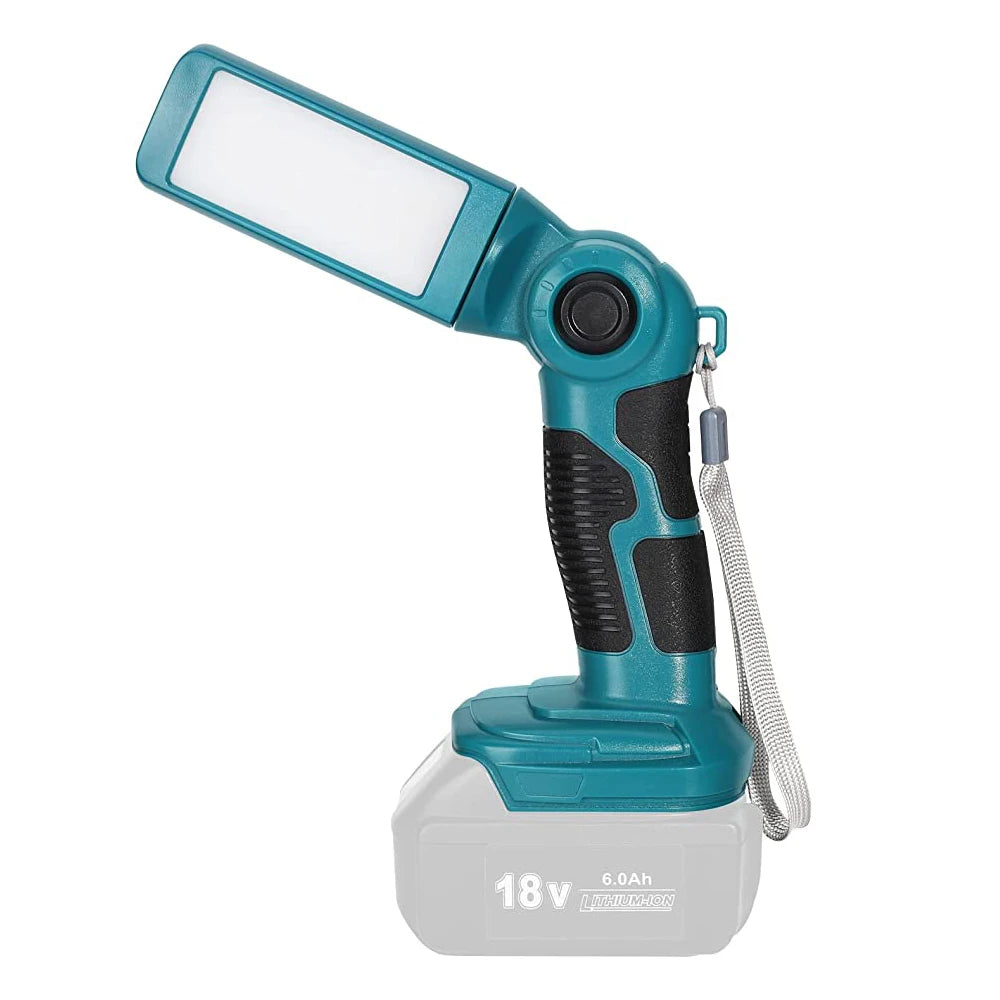lampe torche led rechargeable bleu clair noir moderne clip charge usb makita