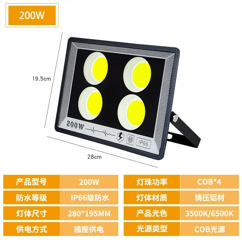 projecteur led extérieur noir moderne grille hexagonale 249 2000 lumens ip66 waterproof vde ul