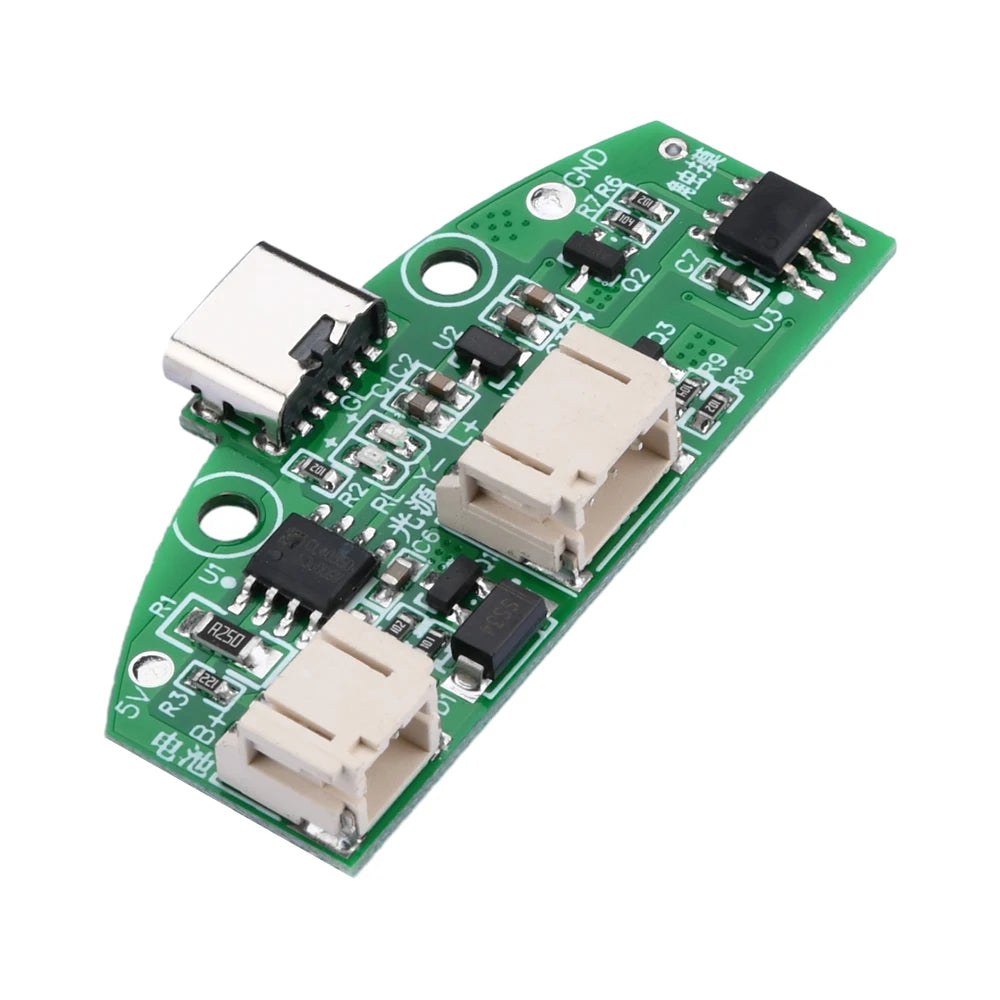 circuit imprimé électronique vert charge type led tactile gradateur infinite dimming composants protégeant batterie