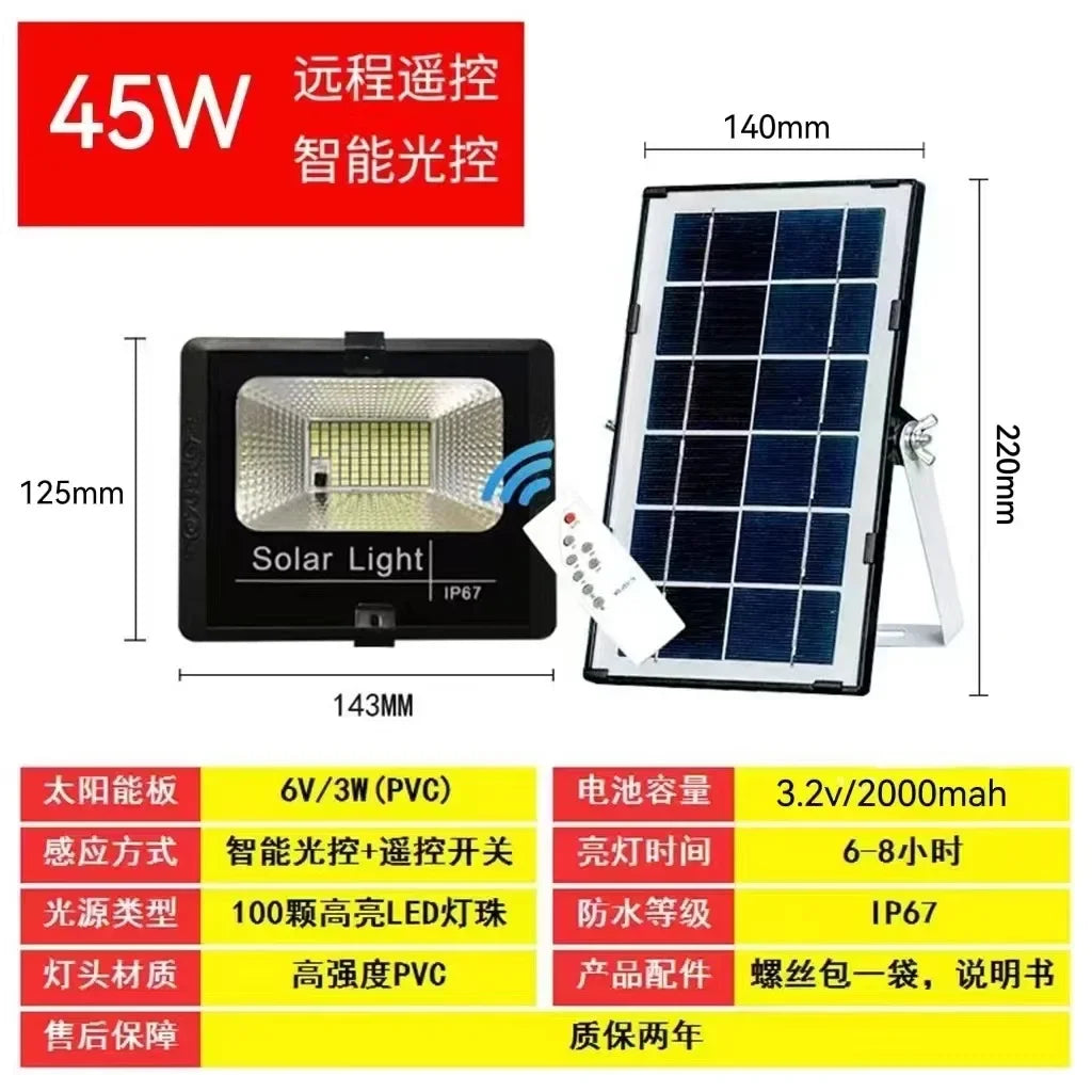 projecteur solaire ip66 angle réglable led panneau solaire clips moderneextérieur