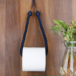 support papier toilette moderne noir blanc corde torsadée durable certifié cee fcc ul