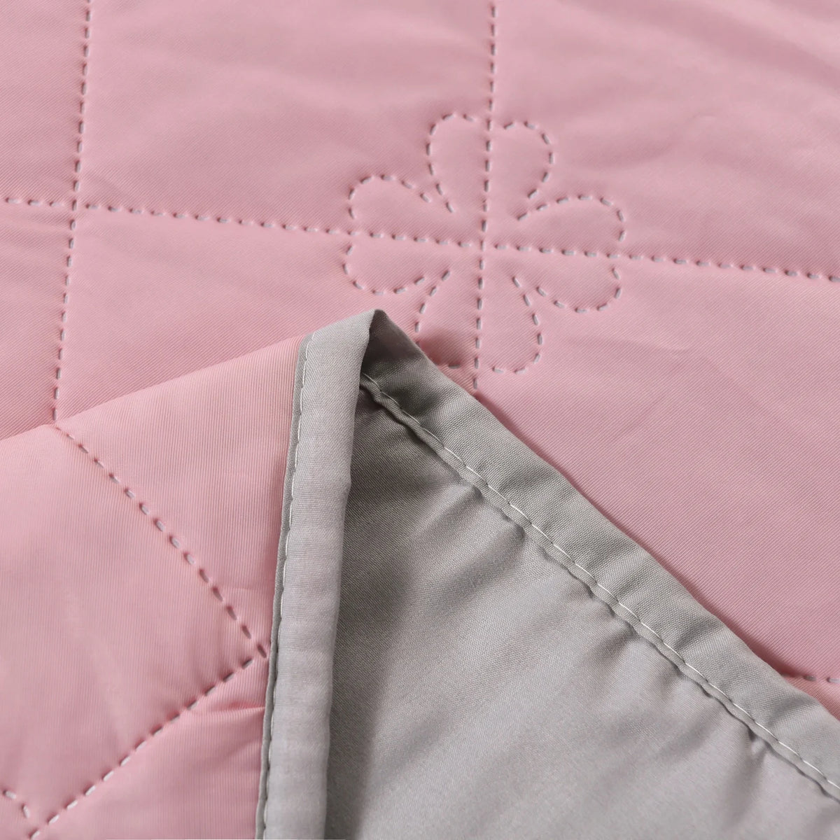taies d'oreiller cooling polyester respirant moderne rose clair motif carrés washable soft lit maison