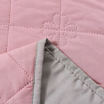 taies d'oreiller cooling polyester respirant moderne rose clair motif carrés washable soft lit maison