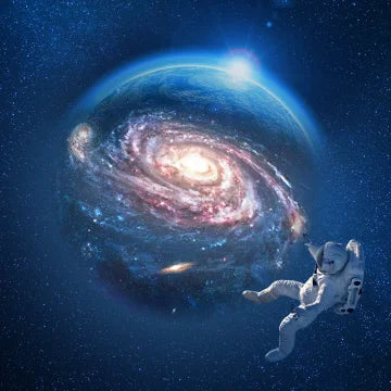 projecteur mural étoiles galaxie noir bleu blanc adhésif câble usb charge moderne technologique